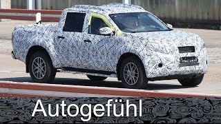 Mercedes X-Class new Pickup GLX? GLT? based on Nissan Navara truck - spy shots camo car all-new neu