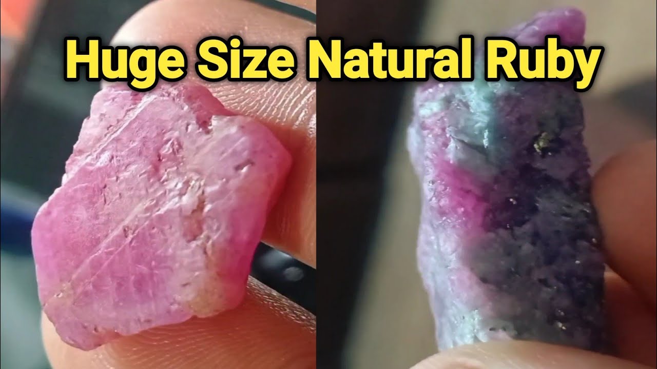 Huge Size Precious Ruby | gem quality natural ruby - YouTube