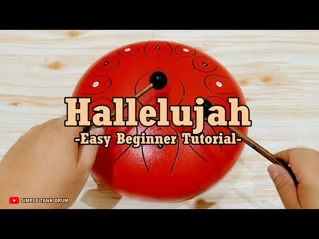 Hallelujah - Simple Tank Drum Cover with Tabs 