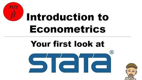 Stata: Your First Look