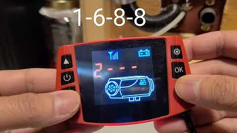 Diesel Heater Advanced 1688 Menu