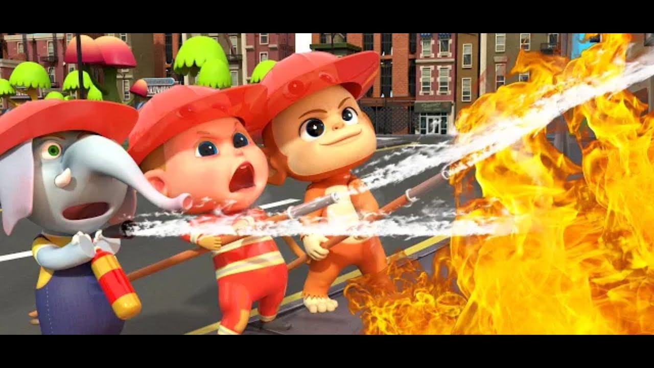 Baby Super Fire Fighters Song   More Nursery Rhymes   Kids Songs1080P HD 