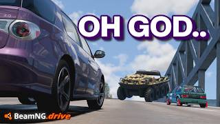Surviving against GIANT cars! : BeamNG : BeamMP