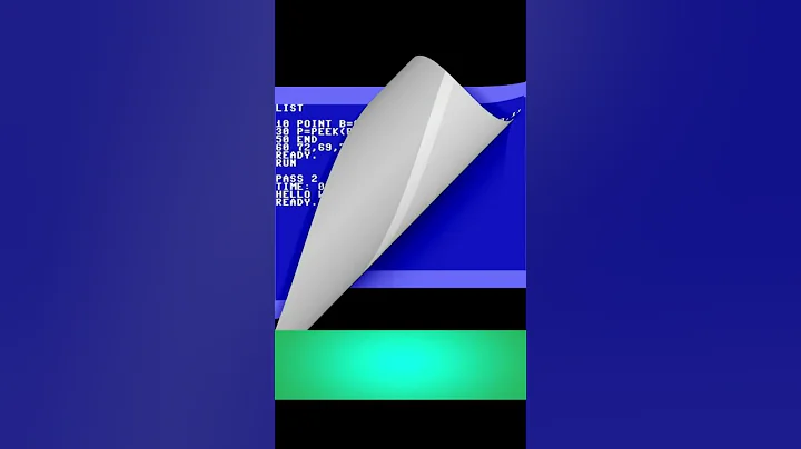 C64 Vision Basic Display "Hello World" in 8 ways #shorts