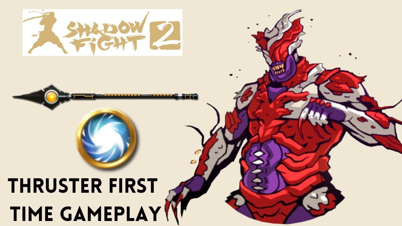 Shadow Fight 2 Thruster Gameplay ( Most Used Weapon Of SF2 😜 ) - YouTube