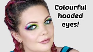 Colourful makeup for hooded eyes shorts