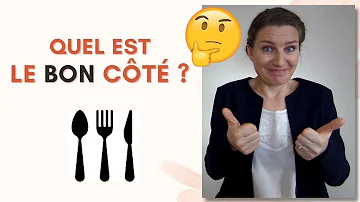 Quel côté mettre le couteau ?