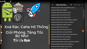 🔧Code Xoá Rác, Cache Hệ Thống | ✔Tăng Tốc, Gải Phóng Bộ Nhớ🚀 Tối Ưu Ram, Giúp Ích Đa Nhiệm Kém