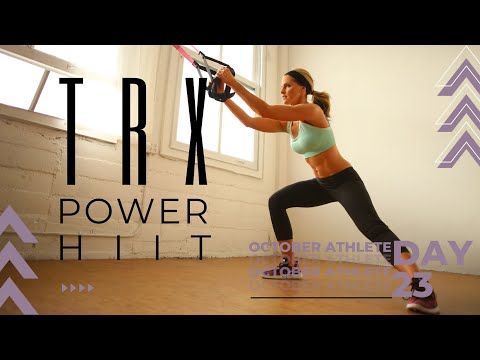 50 Minute TRX Power HIIT Workout:  At Home Suspension Trainer Workout for Strength & Cardio