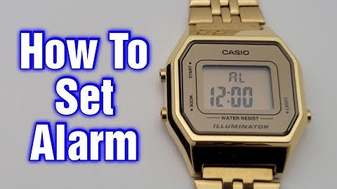 How To Set Alarm Casio Watch (Model LA680W)