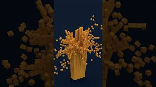 Perfect Loop Minecraft Rigid Body ASMR | Blender 3D Short 🎧#oddlysatisfying #asmr #shorts