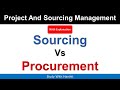 Sourcing Vs Procurement | Difference Between Procurement And Sourcing