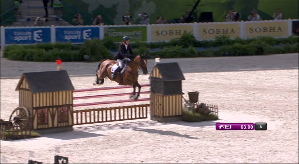JEM 2014 : Pascal Leroy en saut d'obstacle pour le concours complet