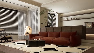 CGsorealCom Livingroom interior Archviz Demo D5 Render