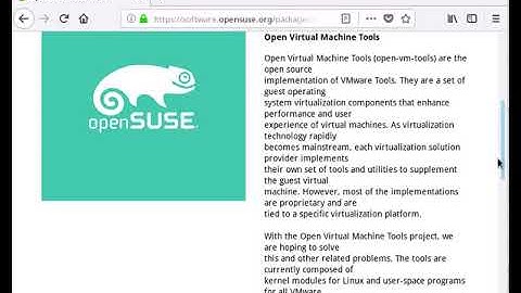openSUSE Leap 15 on ESXi 6.7 - Installing open-vm-tools