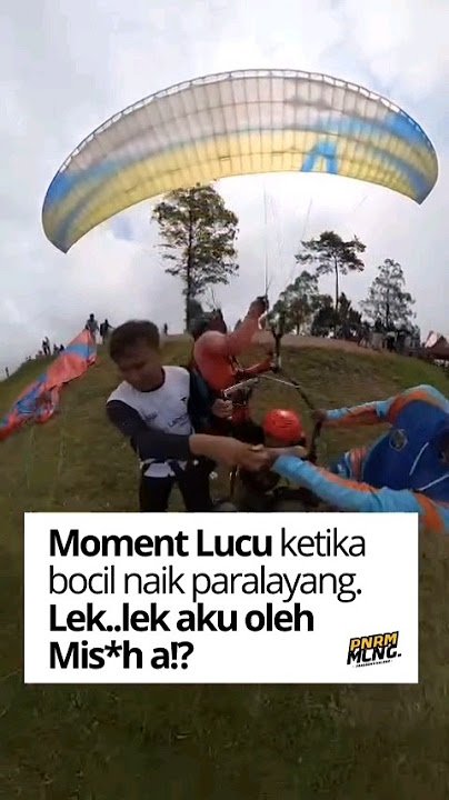 Moment Bocil Lucu Mish*2, Naik Paralayang #havefun #paralayang #malang
