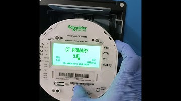 Schneider  - ION8650 Meter  programming method  - CT and PT Ratio programming procedure