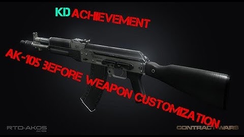 Ak-105 Before Weapon Customization BY (KrevA)