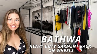 BATHWA Heavy Duty Garment Rack on Wheels Review