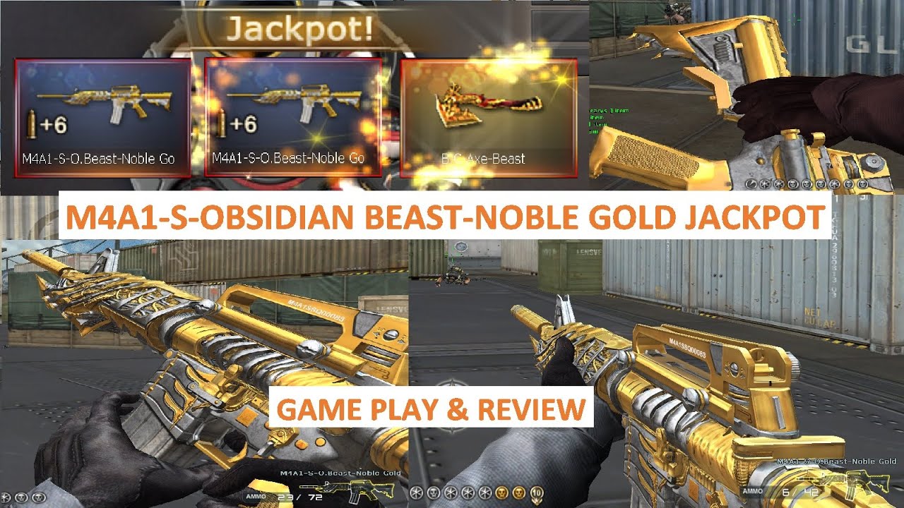 WINNING M4A1-S-OBSIDIAN BEAST-NOBLE GOLD CROSSFIRE PH
