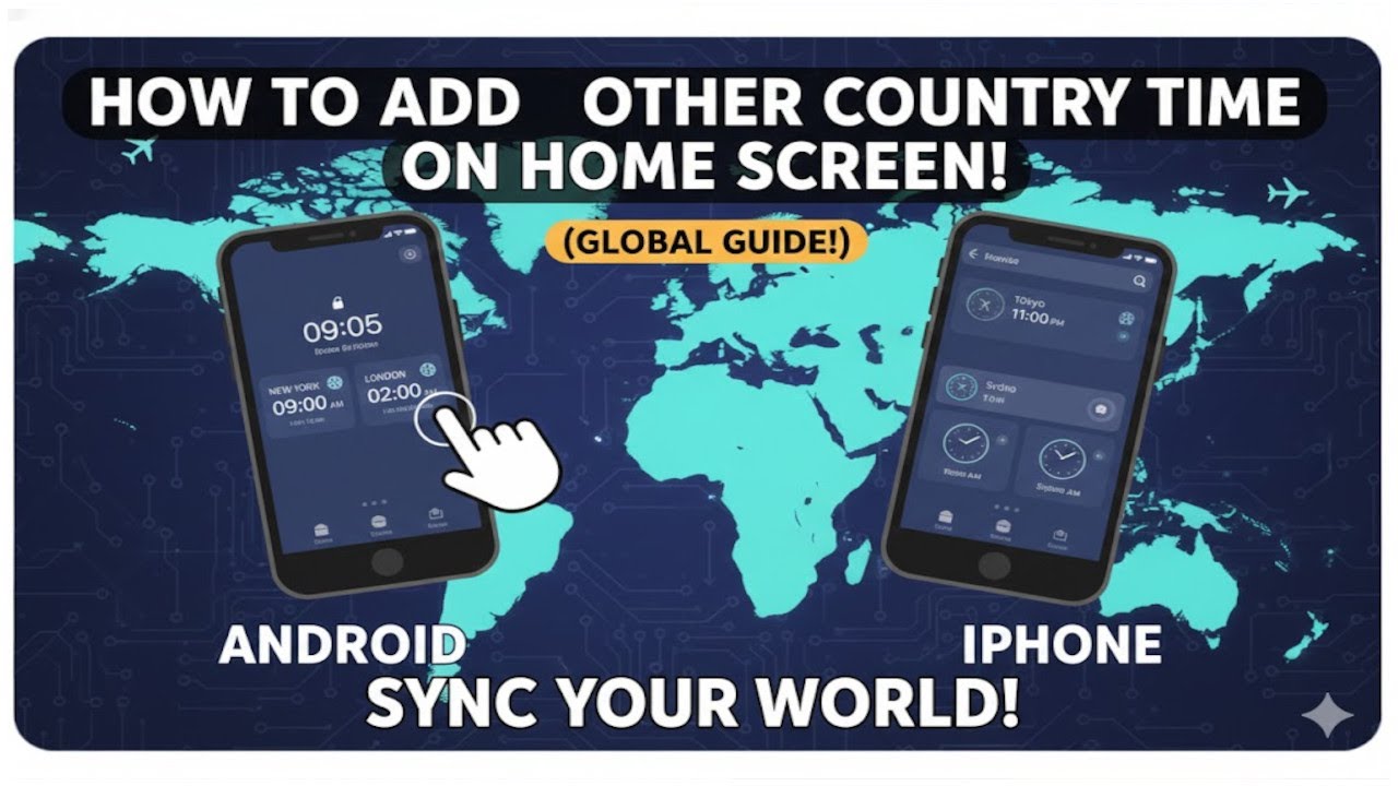 How To Add Other Country Time On Home Screen 2026