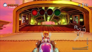 Crash Team Racing Nitro-Fueled (PS4) Hot Air Skyway Developer Time (Mirrored) screenshot 4