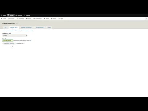 Drupal - Field UI AJAX