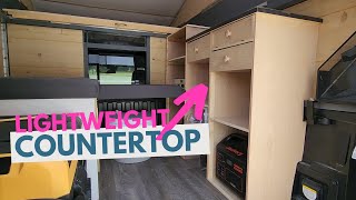 Building a Lightweight Countertop and Storage System (Interior Build Ep. 3)