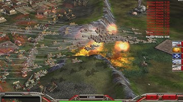 " We will defend this airspace " CHINA Nuke - 1 v 7 HARD - Command & Conquer Generals Zero Hour