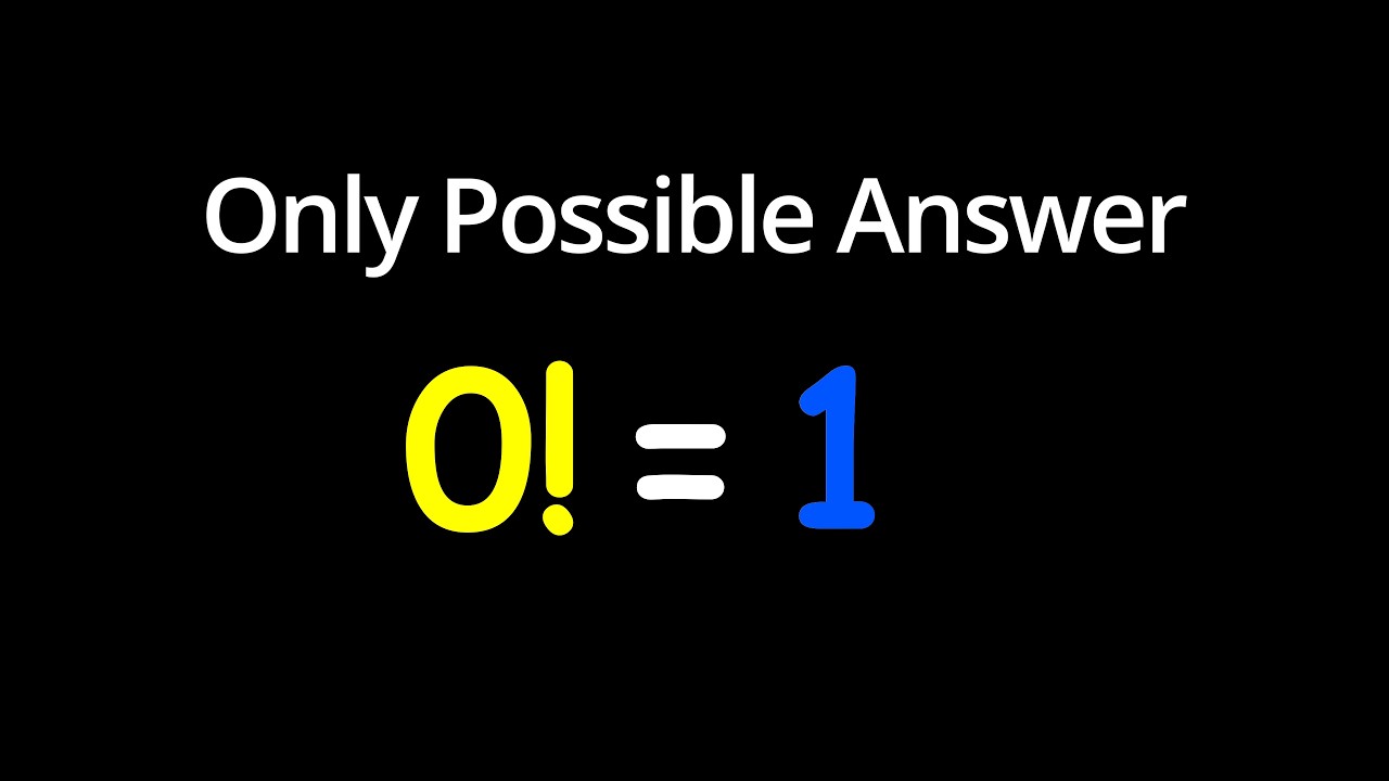 Why 1 Is the Only Possible Answer ?