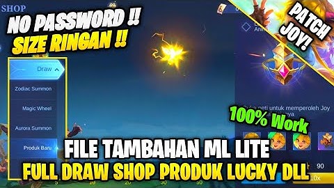 Data Open Full Spin / Draw Shop Produk Baru, Aurora Summon Dll | File Tambahan Ml Lite Patch Terbaru