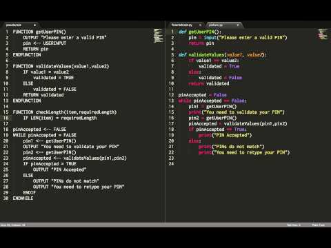 13 Creating a checkLength Function in Pseudocode