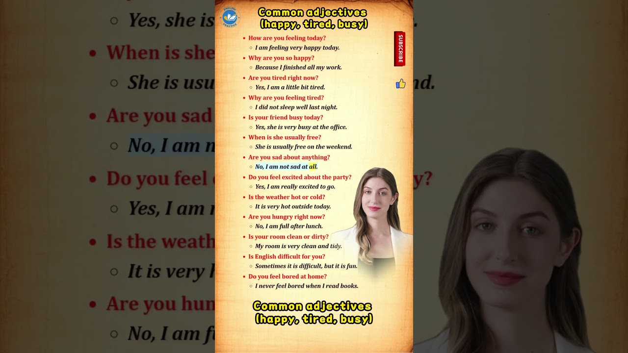Разговорный английский: распространённые прилагательные 🗣️ 