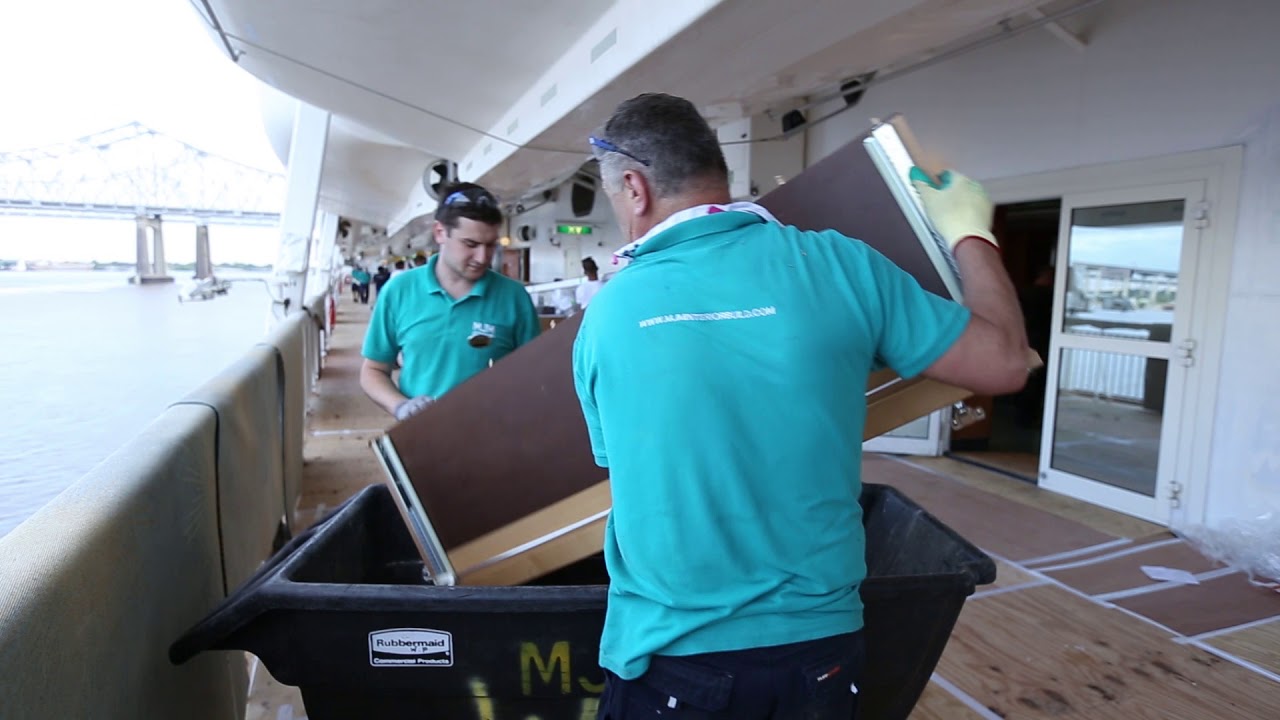 Norwegian Dawn Drydock Video