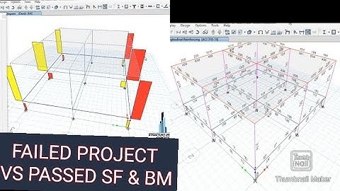 Lecture # 5 Fail project shearforce & bending moments diagram study in Etab