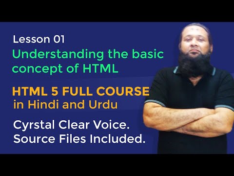 Lesson 01 - HTML5 Full Course in Hindi & Urdu - Understanding the basic concept of HTML