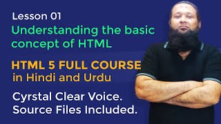 Lesson 01 - HTML5 Full Course in Hindi & Urdu - Understanding the basic concept of HTML