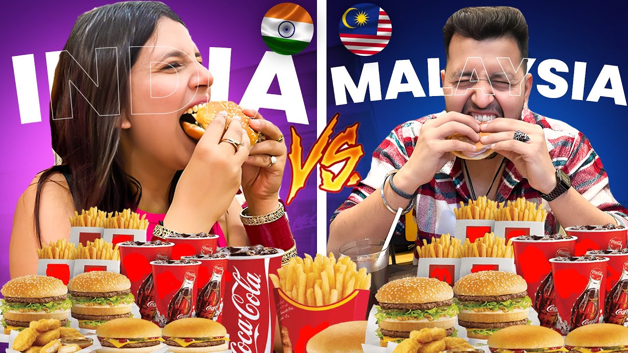 India Vs. Malaysia Burger king Menu 🤯 || किसमे है कितना दम ?