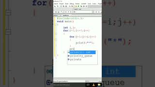 Program to print star pattern in c programming #shorts #shortvideo #shreeengineeringclasses