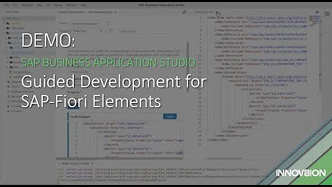 Demo - SAP Business Application Studio: Guided Development for SAP-Fiori Elements