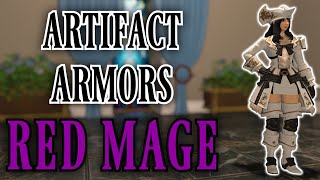 Red Mage Artifact Armors ARR to SHB (FFXIV)