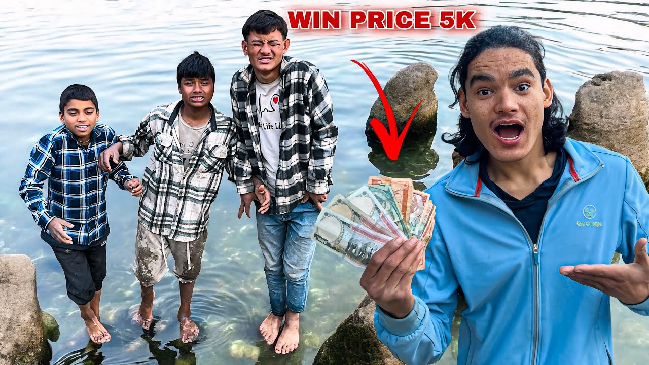 Last To Leave Water Wins ₹5,000 💦🤑 