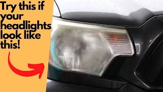 Cleaning Toyota Tacoma Headlights | Easy Method for Making Headlights Clear Again