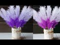 DIY Flowers Satin Ribbons and Vases from Ice Sticks || Satin Ribbons Flower