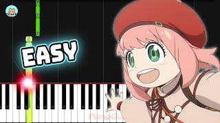 [full] Spy x Family Movie Code White - "SOULSOUP" - EASY Piano Tutorial & Sheet Music