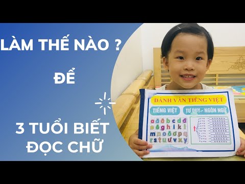 Sabi TV | 2 Phương pháp dạy bé 3 tuổi trở lên biết đọc chữ | How can 3 year old know to read ?