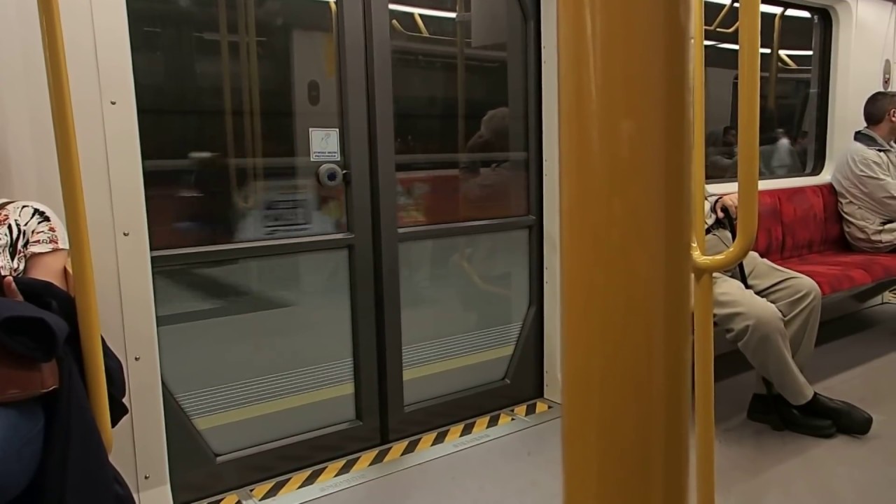 Siemens Inspiro - Metro Warszawskie - Przejazd linią M1