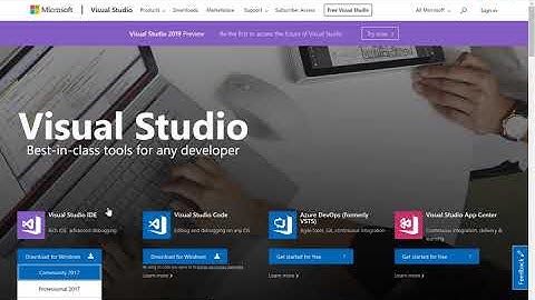 Class 5.1: Downloading and Installing Visual Studio