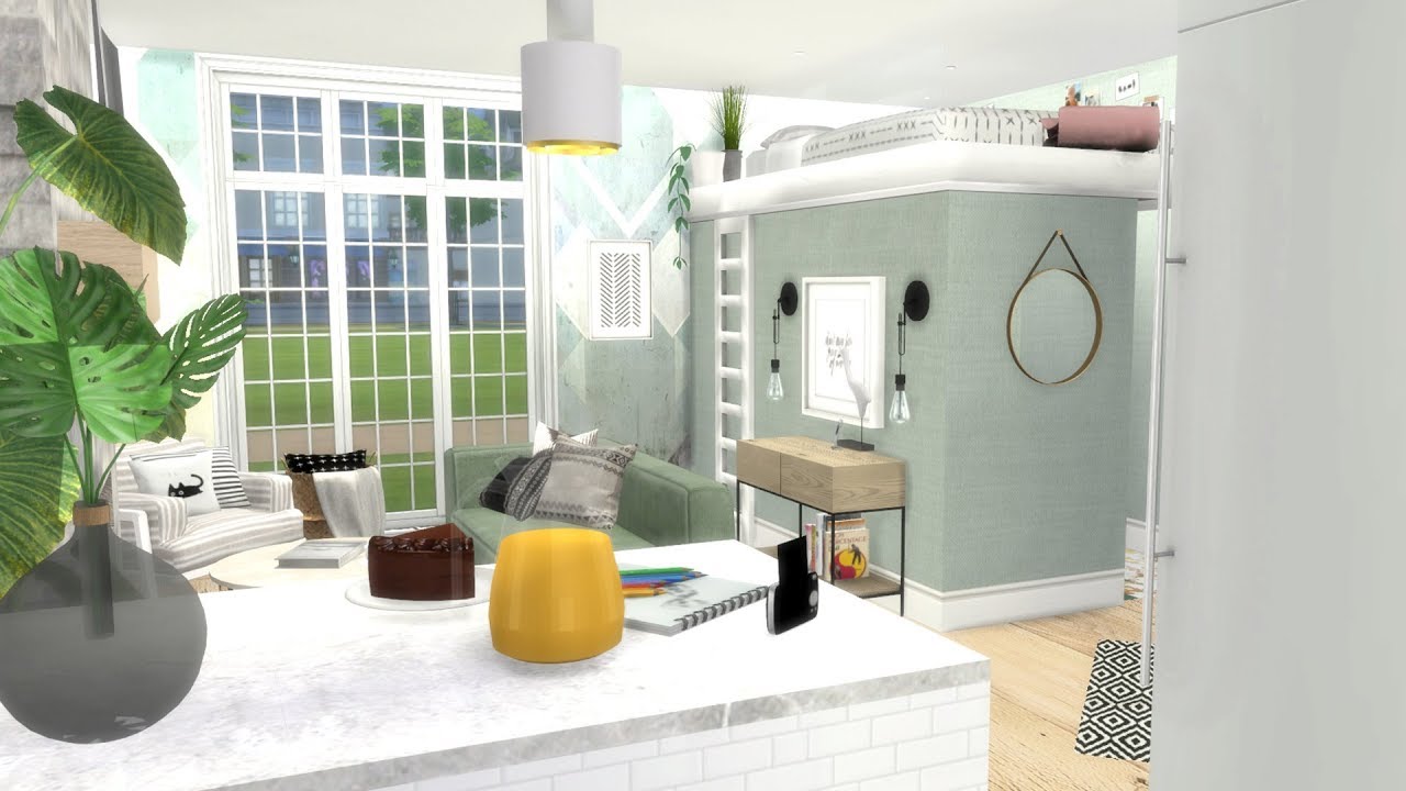 The Sims 4 Open Plan Apartment Youtube