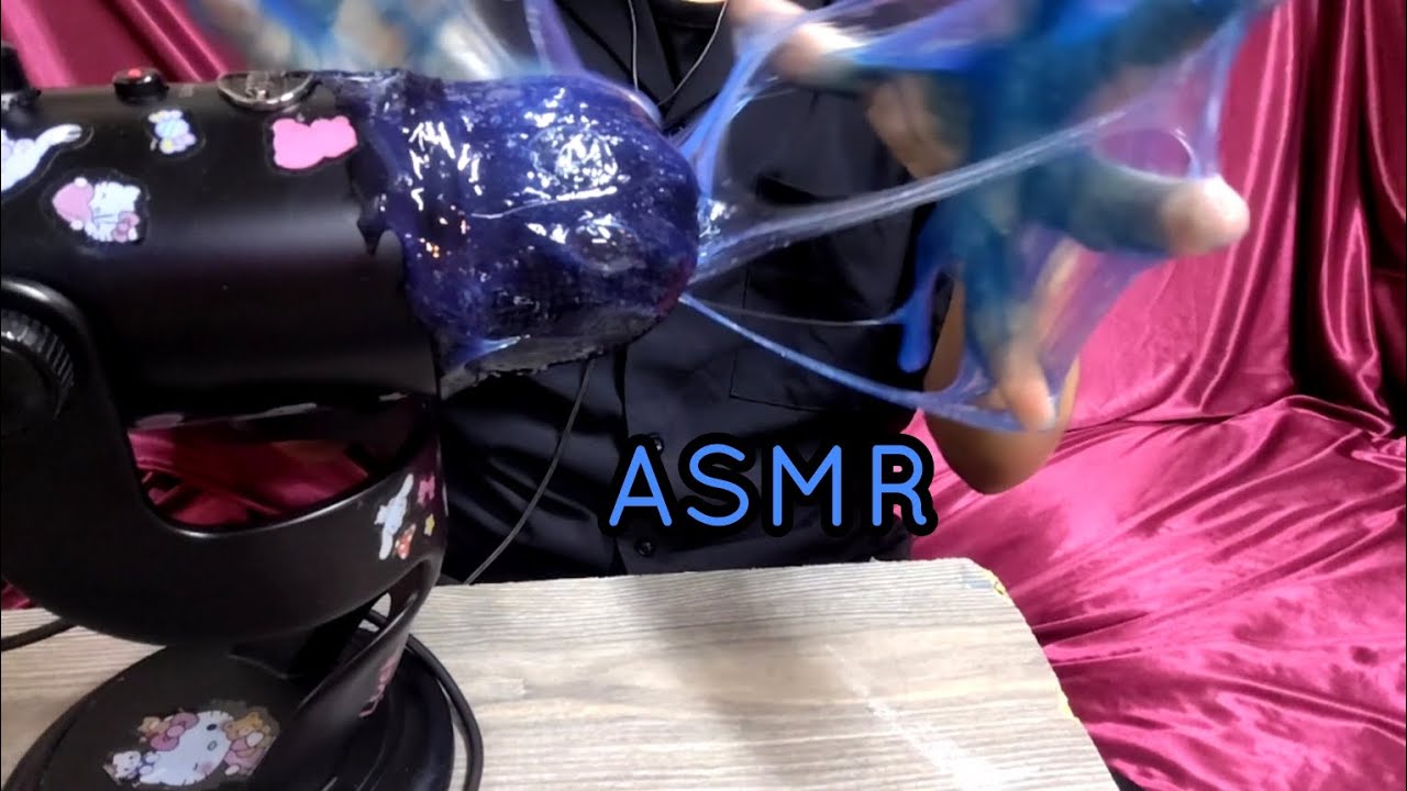 ASMR con slime CON MOVIMIENTO LENTO Y SUAVE #asmr #viral #parati 